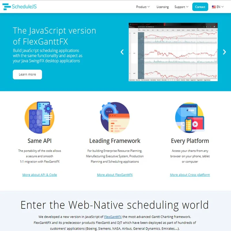 Website for ScheduleJS
